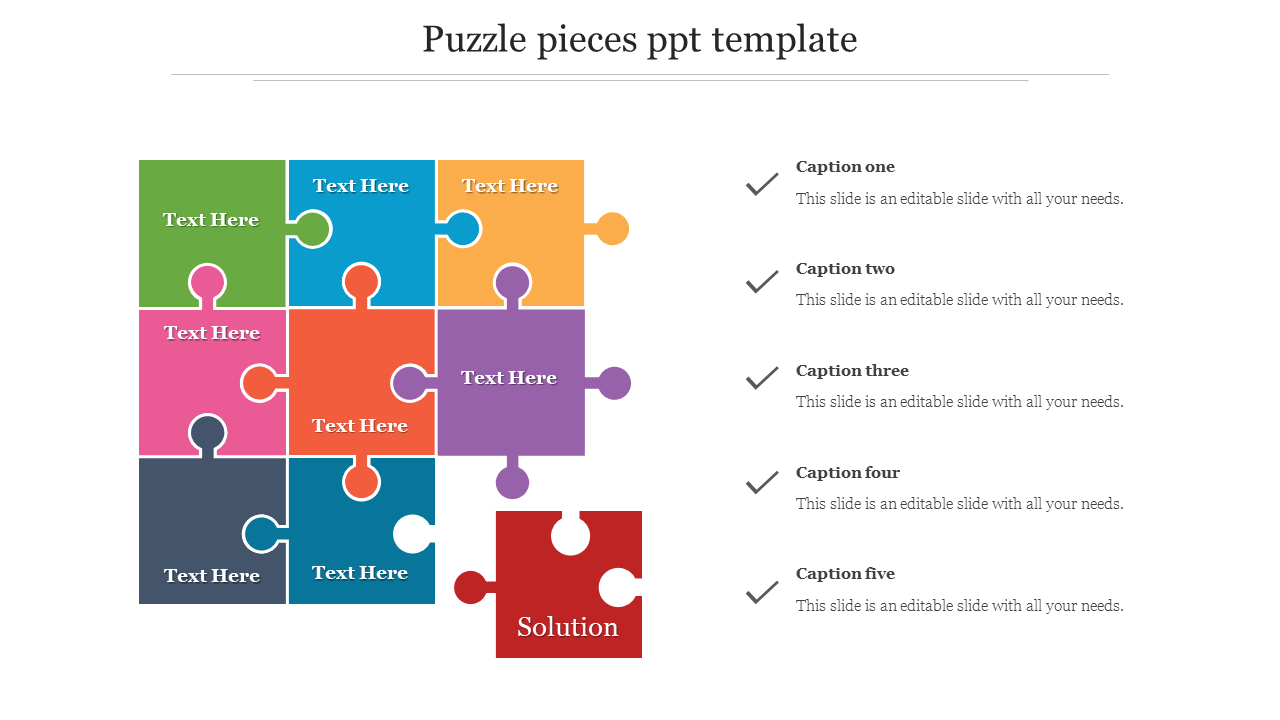 Puzzle Piece Template Powerpoint / This useful powerpoint template was